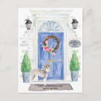 Cartão-postal de Anúncio de Movimentação Schnauzer