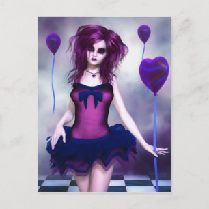 Cartão Postal Cartão-postal de anúncio escuro