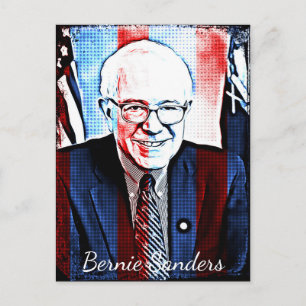 Cartão Postal Cartão-postal de apoio à arte digital Bernie San