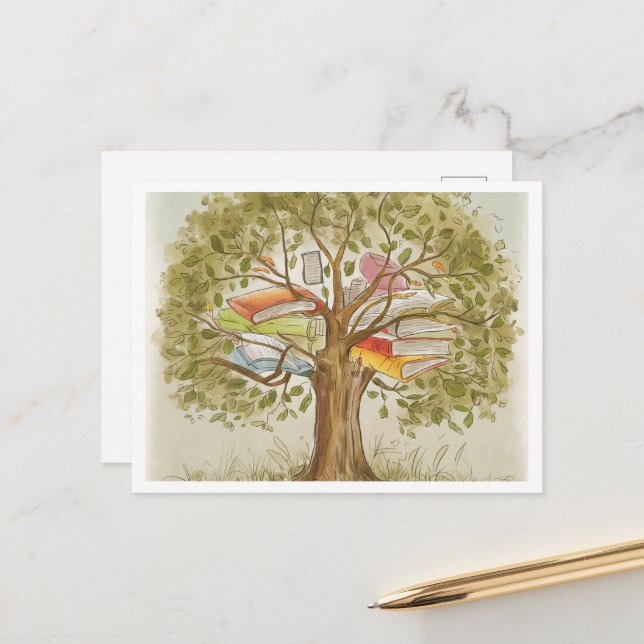 Cartão Postal Cartão-postal de aprendizado inspirado na natureza (Frente/Verso In Situ)