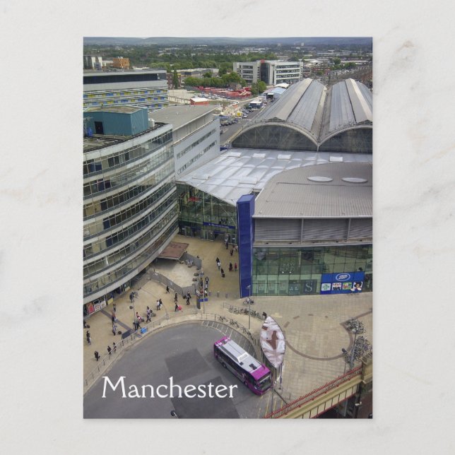 Cartão Postal Cartão-postal de aproximação de estação (Frente)