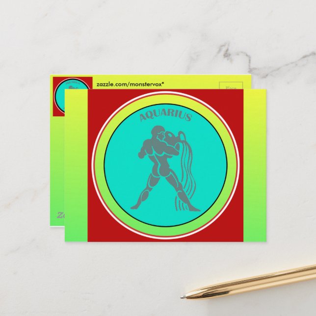 Cartão Postal Cartão-postal de Aquário (Frente/Verso In Situ)