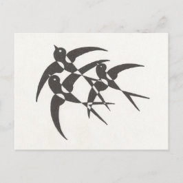 Cartão Postal Cartão-postal de Art Deco Birds