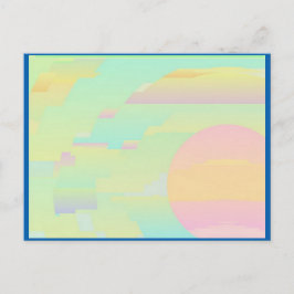 Cartão Postal Cartão-postal de arte Abstrato Sky
