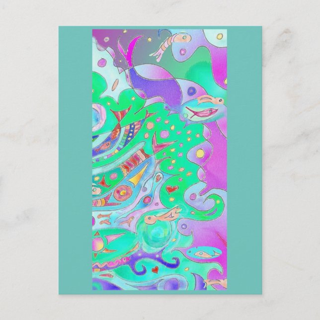 Cartão Postal Cartão-postal de Arte de Tails (Frente)