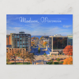 Cartão Postal Cartão-postal de arte digital em Madison Wisconsi