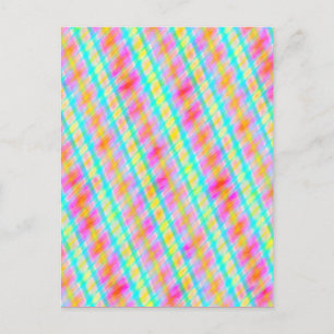 Cartão Postal Cartão-postal de arte digital multithread com pri