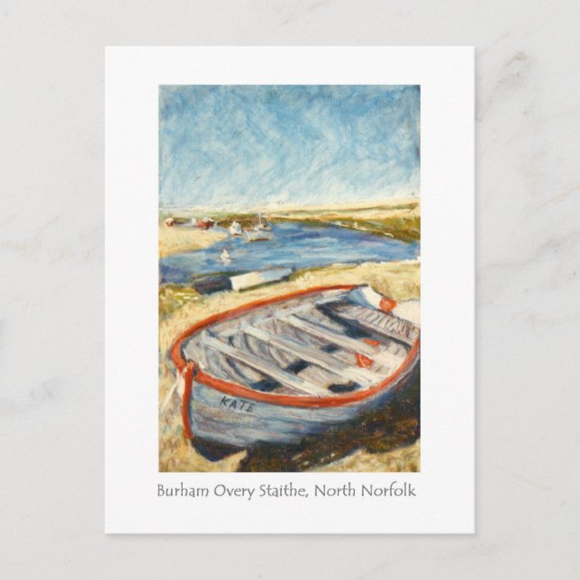 Cartão Postal Cartão-postal de arte fino - Burnham Overy Staithe (Frente)