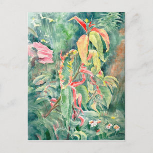 Cartão Postal Cartão-postal de arte fino - Magic Garden, aquarel