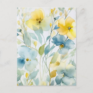 Cartão Postal Cartão-postal de Arte Floral