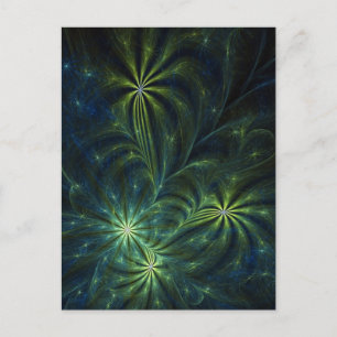 Cartão Postal Cartão-postal de arte fractal: Weed