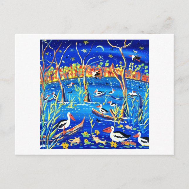 Cartão Postal Cartão-postal de arte: Pelican Roost, Estação Banr (Frente)