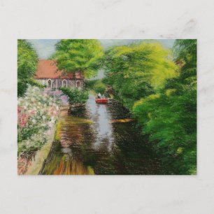 Cartão Postal Cartão-postal de arte - Rio Stour Canterbury, pas