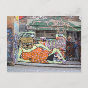 Cartão Postal Cartão-postal de Arte Urbana do Grafite Melbourne 