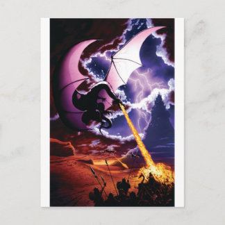 Cartão Postal Cartão-postal de ataque a dragões