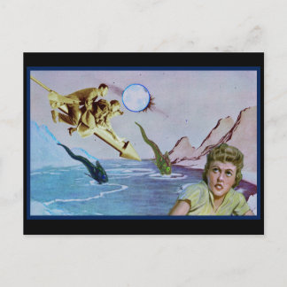 Cartão Postal Cartão-postal de aterrissagem de água