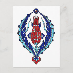 Cartão Postal Cartão-postal de azulejo turco