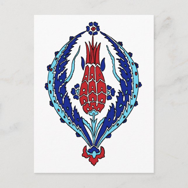 Cartão Postal Cartão-postal de azulejo turco (Frente)