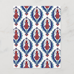 Cartão Postal Cartão-postal de azulejo turco