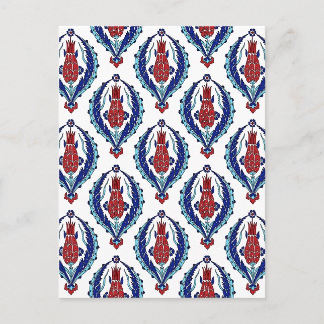 Cartão Postal Cartão-postal de azulejo turco (Frente)