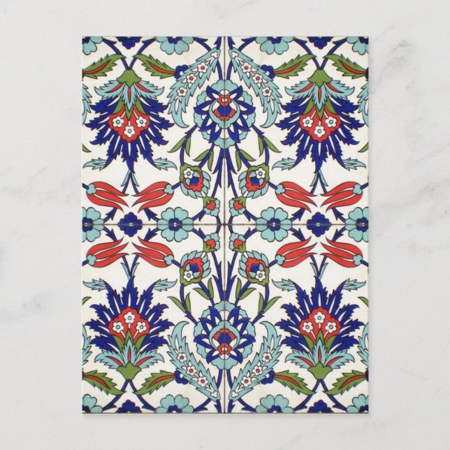 Cartão Postal Cartão-postal de azulejo turco (Frente)