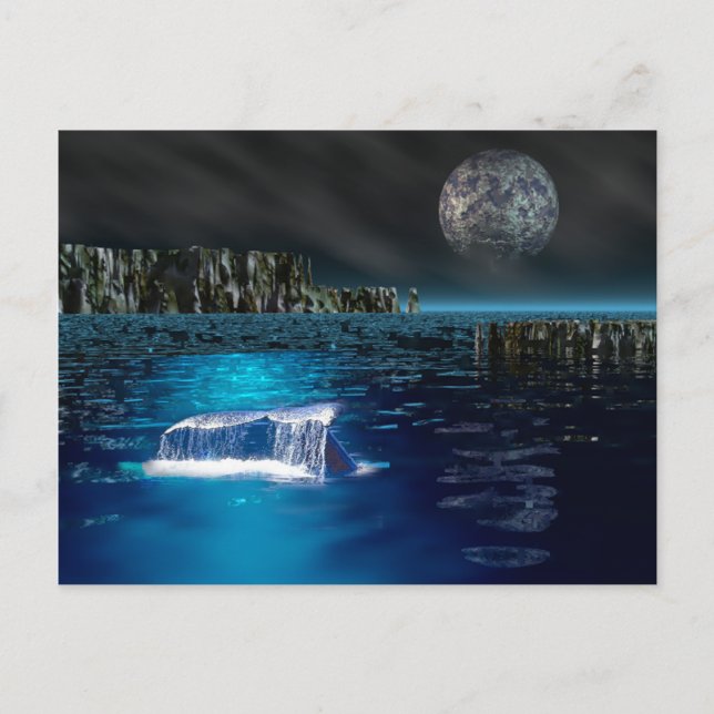 Cartão Postal Cartão-postal de baleia (Frente)