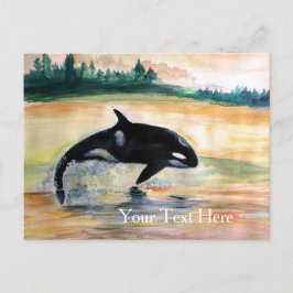 Cartão Postal Cartão-postal de Baleia Orca Livre