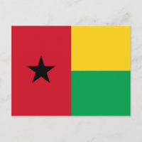 Cartão-postal de Bandeira da Guiné-Bissau