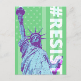 Cartão Postal Cartão-Postal De Bandeira Da Liberdade RESIST