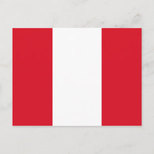 Cartão Postal Cartão-postal de bandeira peruano