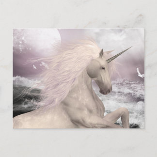 Cartão Postal Cartão-postal de beleza mágica Unicórn
