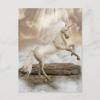 Cartão Postal Cartão-postal de beleza mágica Unicórn
