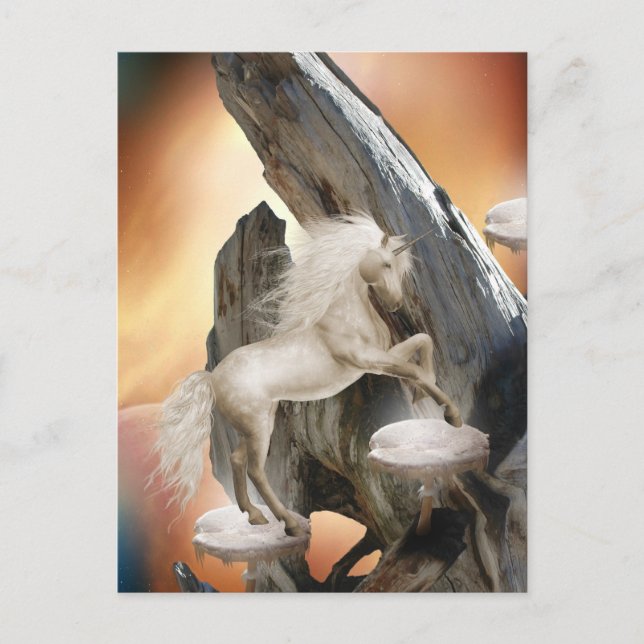 Cartão Postal Cartão-postal de beleza mágica Unicórn (Frente)