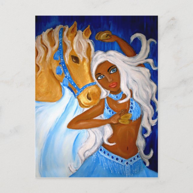 Cartão Postal Cartão-postal de blues árabe (Frente)