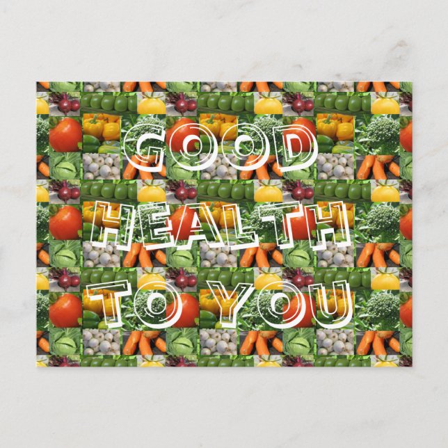 Cartão Postal Cartão-postal de boa saúde para você (Frente)