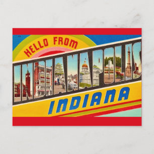 Cartão Postal Cartão-postal de Boas-vindas de Indianapolis