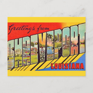 Cartão Postal Cartão-postal de Boas-vindas de Shreveport LA