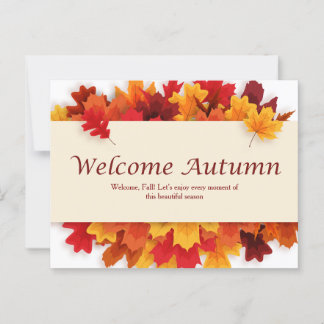 Cartão Postal Cartão-postal de boas-vindas simples amarelo e lar