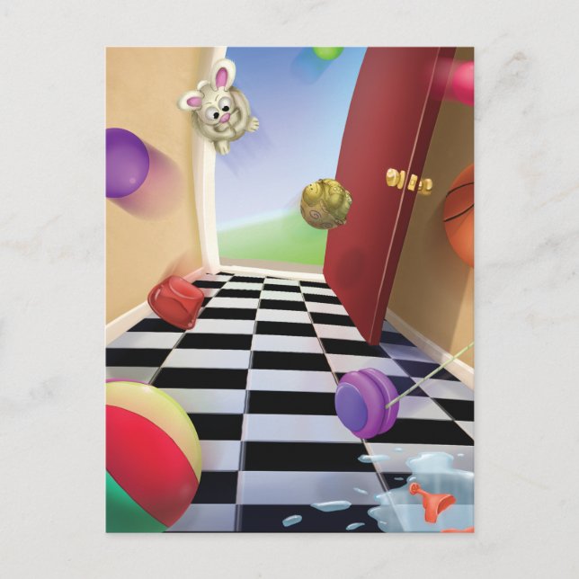 Cartão Postal Cartão-postal de Bola Gnomecomia Jingle (Frente)