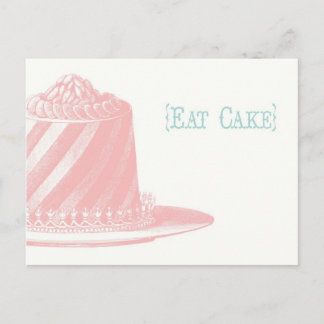 Cartão Postal Cartão-postal de Bolo de Aniversário