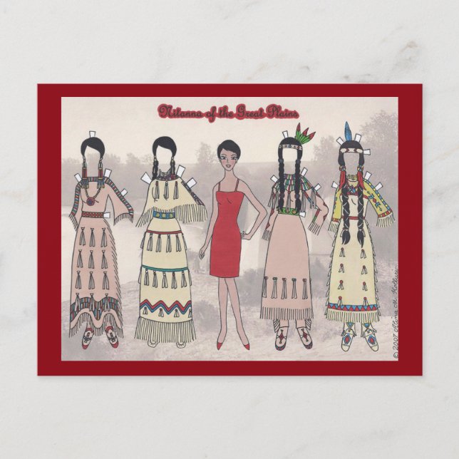 Cartão Postal Cartão-postal de Boneca de Papel Nitanna do Excele (Frente)