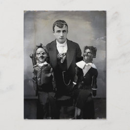 Cartão Postal Cartão-postal de bonecas Ventriloquistas Antigas
