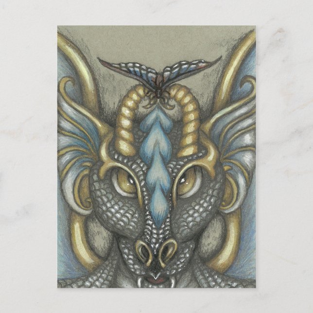 Cartão Postal Cartão-postal de borboleta brava (Frente)