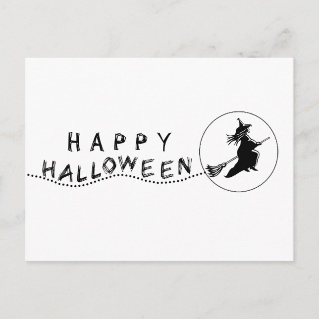 Cartão Postal Cartão-postal de bruxas voadoras (Frente)