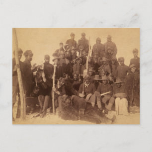 Cartão Postal Cartão-postal de Búfalo Soldados Negros para a L