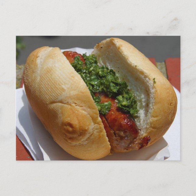 Cartão Postal Cartão-postal de cachorro quente (Frente)