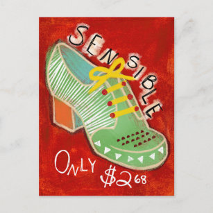 Cartão Postal Cartão-postal de Calçados de Oxford Sensíveis - Mo