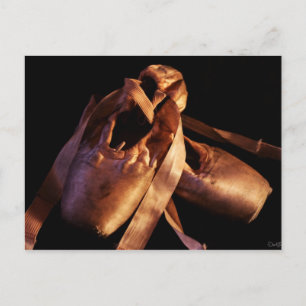 Cartão Postal Cartão-postal de Calçados Ponteiro de Balé Grunge