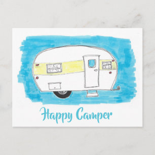 Cartão Postal Cartão-postal de Camper Feliz