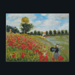 Cartão Postal Cartão-postal de Campos de Papoulas perto de Argen<br><div class="desc">Claude Monet - uma celebração dos Mestres da Arte</div>